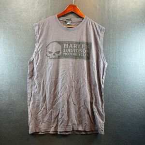 Harley-davidson Men's Grey and Brown T-shirt
